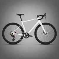 Vélo de gravier G2max 700C avec transmission électrique, cadre en alliage d'aluminium, 13 vitesses, freins à disque hydrauliques, fourche en fibre de carbone, tout-terrain