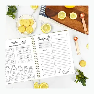 100页空笔记本家庭食谱日记精装厚纸自己动手食谱空白食谱书