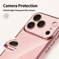 Coque de téléphone portable antichoc C0350 à toucher lisse pour iPhone 16 15 14 13 17 18 Pro Max avec protection de l'appareil photo