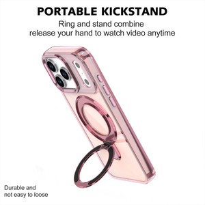 Ốp điện thoại <span class=keywords><strong>iPhone</strong></span> 17 16 15 14 13 12 cao cấp, có giá đỡ từ tính, mạ điện sáng bóng, dành cho <span class=keywords><strong>iPhone</strong></span> 17 Pro Max - Product Image 2