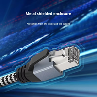 Tipe USB C RJ45 kabel adaptor Ethernet Gigabit, 1000Mbps kabel kartu jaringan eksternal USB Tipe C ke Laptop komputer