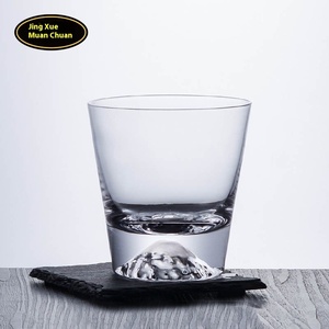Vaso de Whisky de Cristal Hecho a Mano con Base Gruesa, Diseño de Lujo <span class=keywords><strong>Monte</strong></span> <span class=keywords><strong>Fuji</strong></span>, Vaso para Brandy y Scotch para Bar, Hotel, <span class=keywords><strong>Restaurante</strong></span>, Venta al por Mayor - Product Image 3