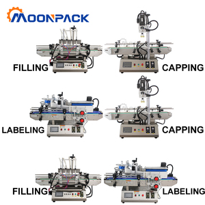 Máquina de Llenado, Tapado y Etiquetado de Líquidos Moonpack, Línea de Máquina Automática de Escritorio para Llenado, Tapado y Etiquetado de Botellas Redondas de Agua - Product Image 5