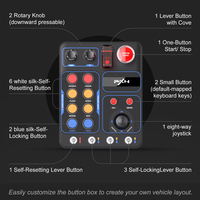 Boîte de contrôle de simulateur de course de lumière RVB à clé multifonction PXN CB1 pour jeu de simulation de camion européen
