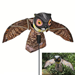 Estatua de Búho de Simulación, Decoración de Jardín para Exteriores, Repelente de Aves de Plástico ABS, Señuelo de Caza, Decoración de Patio, Marca DaQin - Product Image 3