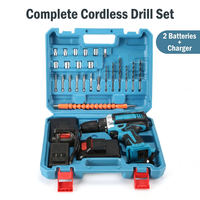 Perceuse-visseuse sans fil RYNEX OEM 21V à vitesse variable, mandrin auto-serrant 10 mm, batterie lithium, perceuse électrique pour bricolage domestique