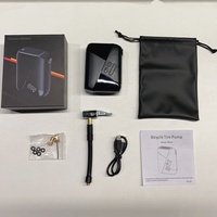 Electric Bike Tire Pump Max 150 PSI Rechargeable 1600 MAh Portable Mini Automatic Plastic Air Pump for Bicycle Motorcycle Tire