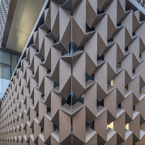 แผ่น<span class=keywords><strong>ผนัง</strong></span>อลูมิเนียมลายเพชรพับแบบสามมิติ สำหรับตกแต่ง<span class=keywords><strong>ภายนอก</strong></span>อาคาร ทนไฟ เป็นมิตรกับสิ่งแวดล้อม - Product Image 6