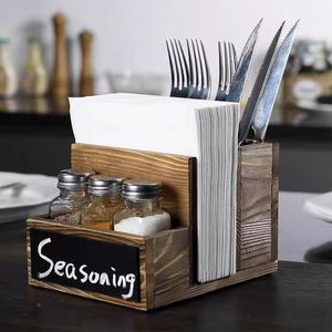 Organizzatore <span class=keywords><strong>tavolo</strong></span> <span class=keywords><strong>in</strong></span> <span class=keywords><strong>legno</strong></span> porta utensili <span class=keywords><strong>da</strong></span> cucina con 3 scomparti per posate - Product Image 1