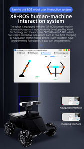مصنع جديد رباعي الدفع عجلة أحادية الاتجاهات ROS رادار صغير AI سيارة روبوت ذكية مع Jetson nano طقم روبوت لاسلكي للملاحة - Product Image 6