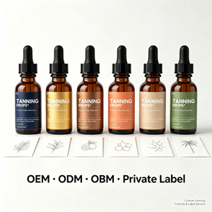 Gouttes de bronzage OEM de haute qualité saveur fraise, vitamines et astaxanthine pour l'éclat de la peau, soutien du collagène et un teint sain - Product Image 5