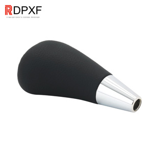 Pomo de Palanca de Cambios de Cuero y Fibra de Carbono para Toyota Camry <span class=keywords><strong>2006</strong></span>, <span class=keywords><strong>Corolla</strong></span>, Lexus, Accesorios para Automóviles, Pomo de Palanca de Cambios Automático de Cuero - Product Image 2