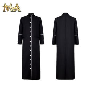 Personalizado Negro Iglesia Púlpito Obispo Clero Coro Batas Coro Vestido Iglesia Vestido Medieval Monje Túnica - Product Image 4