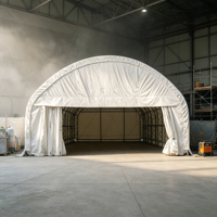 Tente hangar d'avion à toit étanche et à coutures scellées pour base de lutte rapide contre les incendies aériens et stationnement de flotte de transporteurs aériens