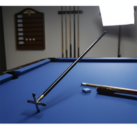 Support de queue de billard en croix, technologie noire de pointe, avec pied incassable et résistant à la flexion, pour queue de billard