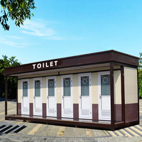 Toilettes portables extérieures en panneaux sandwich pour la protection de l'environnement, en plastique, pour chantier, école, usage public Jiaxin 1