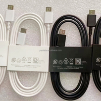Cable Usb tipo C Popular Kabel de 6 pies, Cable DE CARGA RÁPIDA, Cable de carga Usb C para Samsung S24 S23 S22 Ultra A52 A53 A73
