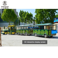 Train sans rails professionnel Dotto |   Train touristique |   Train touristique de 60 places avec écran interactif 3D