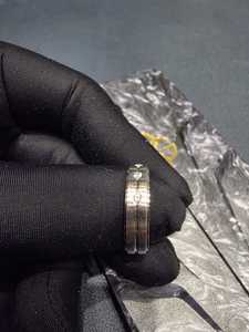 Sleek Platinum Diamond Ring Channel Set IGI Certified Luxury Elegant Simple Band Engagement Wedding Jewelry - Product Image 5