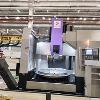 Torno vertical CNC resistente y duradero con control GSK de sistema doble para la industria de producción de metales