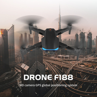 Meilleur drone 2023 F188 Moteur sans balais Pliable Suivez-moi Caméra Full HD Petit drone Mini drone pour enfants Télécommande Prix bas