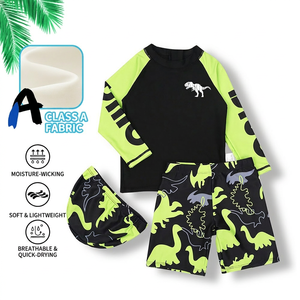 Ensemble <span class=keywords><strong>de</strong></span> maillots <span class=keywords><strong>de</strong></span> <span class=keywords><strong>bain</strong></span> 3 pièces pour garçons, vêtements <span class=keywords><strong>de</strong></span> plage pour adolescents et enfants, combinaison <span class=keywords><strong>de</strong></span> protection solaire à manches longues, imprimé <span class=keywords><strong>de</strong></span> dessin animé, short <span class=keywords><strong>de</strong></span> <span class=keywords><strong>bain</strong></span>, bonnet, <span class=keywords><strong>maillot</strong></span> <span class=keywords><strong>de</strong></span> <span class=keywords><strong>bain</strong></span> pour enfants - Product Image 2