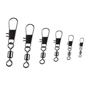 Mousquetons pivotants en acier inoxydable My-101b pour la pêche, accessoires de leurres pour eau salée, couleur noire, support OEM - Product Image 2