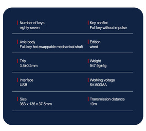 Ban Đầu OEM Không Dây Bàn Phím Cơ Khí 60% Màu Xanh Trắng Ba Màu <span class=keywords><strong>Backlit</strong></span> Bt 5.0/2.4G/USB-C Có Thể Sạc Lại Cho PC Chơi Game - Product Image 3