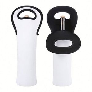 Sacs à vin vierges pour sublimation, manchons pour bouteilles de vin, sacs isothermes et imperméables, acceptent l'impression de logo, logo client - Product Image 1