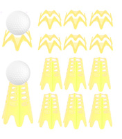 Tapis de simulateur d'entraînement de golf en intérieur avec tees de golf en plastique pour l'entraînement sur gazon