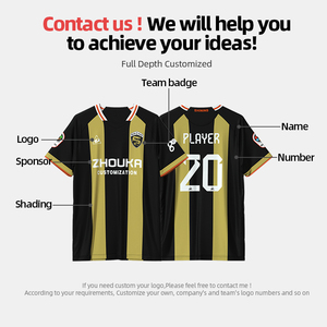 Maglie da calcio estive ad asciugatura rapida e traspiranti divise da calcio <span class=keywords><strong>per</strong></span> allenamento sportivo con più taglie disponibili - Product Image 2