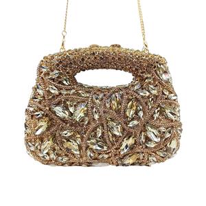 Sac de soirée élégant pour femme, luxueux, classique, orné de strass, sac à main scintillant en cristal pour fête, bal, sac à main élégant - Product Image 3
