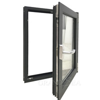 Ventanas de Aluminio con Doble Acristalamiento y Apertura Oscilobatiente para Viviendas, Precio de Fábrica