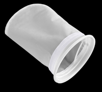 Sacs filtrants en nylon 1 et 2 avec anneaux en plastique, adaptés à la peinture, aux adhésifs, à la purification de l'eau, aux aliments et à la filtration des liquides