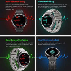 2025 New AMOLED hiển thị X2B ngoài trời thông minh đồng hồ với GPS định vị La Bàn độ cao phong vũ biểu 3ATM thể thao không thấm nước SmartWatch - Product Image 5