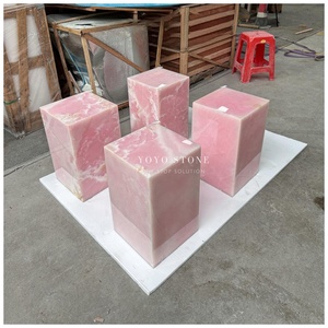 โต๊ะฐานหินอ่อนสีขาวบูลการีขัดเงาคุณภาพพรีเมียม ราคาโรงงาน เฟอร์นิเจอร์ตกแต่งบ้านสำหรับวิลล่า อพาร์ทเมนท์ โรงแรม - Product Image 2