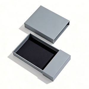 Boîte en carton cadeau avec nœud en ruban pour emballer des montres, des colliers et des bagues, avec insert en velours, boîte en carton et papier - Product Image 3