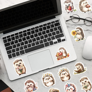 50 autocollants décoratifs imperméables en forme de hérisson de dessin animé pour guitare, ordinateur portable, bagages, DIY - Product Image 4