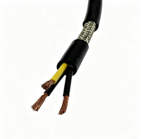 Kabel Kontrol RVVP Terlindung Fleksibel 2 3 4 Inti Berisolasi PVC Kawat Tembaga untuk Transmisi Sinyal