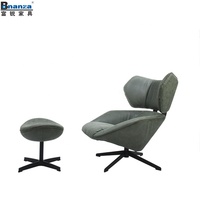 Fabriqué dans le guangdong, fauteuil pivotant en cuir italien vintage, couleur personnalisée, pour hôtel 5 étoiles