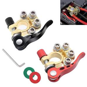 <span class=keywords><strong>Borne</strong></span> <span class=keywords><strong>de</strong></span> batterie <span class=keywords><strong>de</strong></span> voiture à déconnexion rapide 4 voies avec clé hexagonale et rondelles, pour bornes <span class=keywords><strong>de</strong></span> type SAE/JIS A - Product Image 1