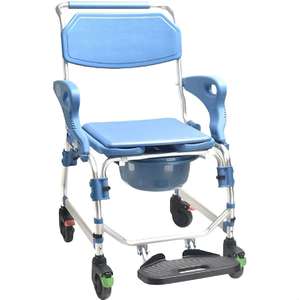 La Chine produit aluminium siège de douche réglable médical chaise banc pliant tabouret de bain - Product Image 4