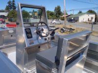 Console centrale en aluminium pour bateau de pêche, 17 pieds,