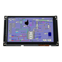 Neues 7-Zoll-HMI-Industrie-TFT-LCD-Anzeigemodul 1024x600 Pixel Unterstützung für RS232 RS485 TTL USB-Anschluss-Touch panel (CJS07011)