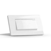 Interrupteur modulaire électrique personnalisable 1 groupe 1 voie 2 voies 3 voies grand bouton à bascule interrupteur mural