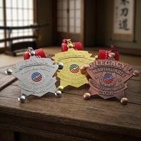 Médailles sportives personnalisées en alliage de zinc plaqué or, argent, cuivre, avec logo émaillé, lettre 3D, médaille de course