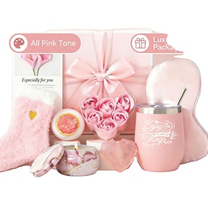 Coffret cadeau rose pour femmes, coffret cadeau de spa relaxant avec gobelet, cadeau pour demoiselle d'honneur, cadeau de remerciement - Product Image 2