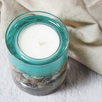 Jar Sea shell Jelly Candle Großhandel Personal isierte Duft Gel Wachs Glas Home Decoration Kunst Kerze Soja Wachs Säule