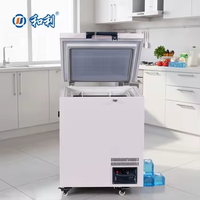 Congélateur compact profond Mini 68 L ultra basse température -58 degrés Décongélation automatique Réfrigérateur pour maison, cuisine, magasin