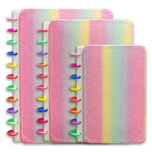 Wholesale Custom DIY Macaron Color Ring Binding Mushroom Buckle Book Discbound <strong>Notebook</strong> - Product Image 1